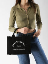 Sac Port� Main Rsg Coton Karl lagerfeld Rose rsg A1W50010-vue-porte