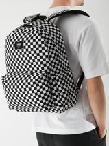 Sac  Dos 1 Compartiment Vans Noir backpack VN000H4X-vue-porte