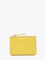 Portefeuille Cuir Nat et nin Jaune vintage SOLY