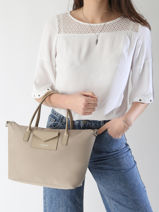 Handtas Smart Kba Nylon Lancaster Grijs smart kba 36-vue-porte