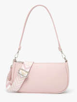Sac Port paule Et Bandoulire Grained Miniprix Rose grained F3699
