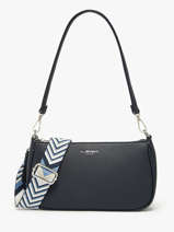 Sac Port paule Et Bandoulire Grained Miniprix Bleu grained F3699