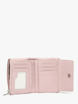 Porte-monnaie Porte-cartes Miniprix Rose grained F5019-vue-porte