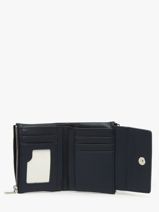 Porte-monnaie Porte-cartes Miniprix Bleu grained F5019-vue-porte