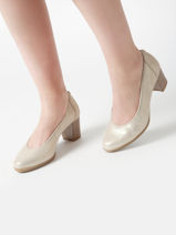 Escarpins En Cuir Tamaris Beige women 44-vue-porte