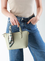 Sac Port Main Saffiano David jones Vert saffiano CM7347-vue-porte