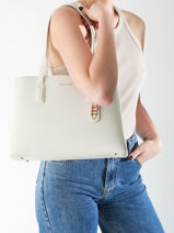 Schoudertas Saffiano David jones Beige saffiano CM7468-vue-porte