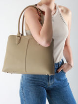 Sac Port paule Paris David jones Marron paris CM7466-vue-porte