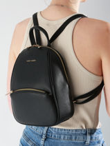 Sac  Dos David jones Noir amsterdam CM7325-vue-porte