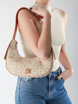 Sac Port paule Leopard Polyester Vanessa wu leopard MA0131-vue-porte