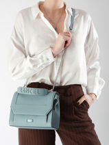 Handtas M Ninon Leder Lancel Blauw ninon A09222-vue-porte