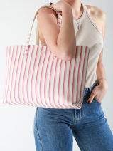 Sac Port paule Anna Season Lacoste Blanc anna season NF4932AS-vue-porte