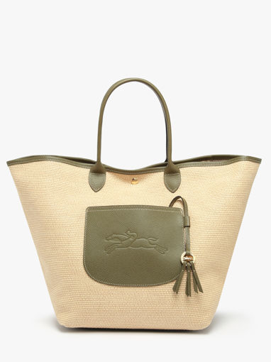 Longchamp New le panier pliage Schoudertas Bruin
