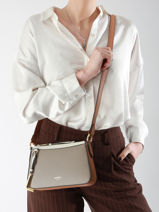 Sac Bandoulire Faubourg Cuir Lancel Blanc faubourg A13544-vue-porte