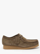 Derby Veterschoenen Wallabee Uit Leder Clarks Groen men 26180920