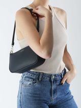 Schoudertas /cross Body Grained Miniprix Blauw grained F3699-vue-porte