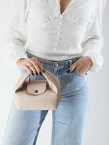 Longchamp Le pliage xtra Sac port main Rose-vue-porte