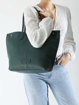 Longchamp Essential cuir Besace Bleu-vue-porte