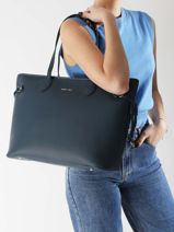 Sac Port paule Ld Bags Polyurethane Laurent david Bleu ld bags 887-vue-porte