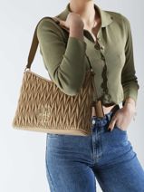 Schoudertas Isabelle Laurent david Beige ld bags 745-vue-porte