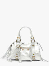 Sac Bandoulire Nine Cuir Milano Argent nine NI24091