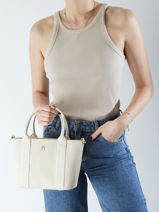 Sac Port Main Th Logotape Tommy hilfiger Blanc th logotape AW17201-vue-porte