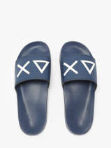 Claquettes Logo Sun68 Bleu men X35102