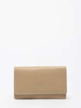 Portefeuille Caviar Cuir Crinkles Beige caviar 14001