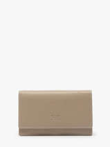 Portefeuille Caviar Cuir Crinkles Beige caviar 14001