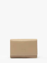 Portefeuille Caviar Cuir Crinkles Beige caviar 14049