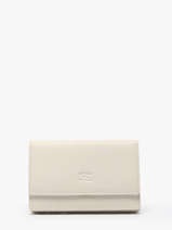 Portefeuille Caviar Cuir Crinkles Beige caviar 14001