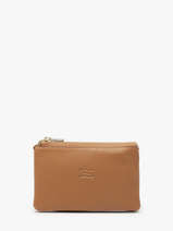 Porte-monnaie Caviar Cuir Crinkles Marron caviar 14538