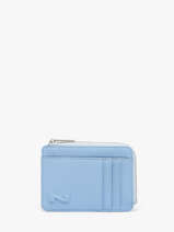 Porte-monnaie Avec Porte-cartes Cuir Nathan baume Bleu original n 217N