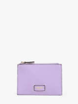 Porte-cartes Zipp L Ninon Cuir Lancel Violet ninon A10537