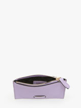 Porte-cartes Zipp L Ninon Cuir Lancel Violet ninon A10537-vue-porte