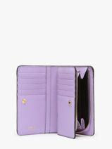 Portefeuille Rectangulaire Zipp Ninon Cuir Lancel Violet ninon A11123-vue-porte
