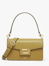 Sac Port paule Angele Cuir Lancel Vert angele A13149