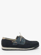 Chaussures De Ville Cross En Cuir Fluchos Bleu men F1449