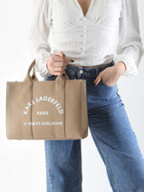 Sac Port Main Rsg Coton Karl lagerfeld Beige rsg A1W50010-vue-porte