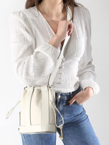Sac Bandoulire Elles Cuir Lancel Blanc elles A13357-vue-porte