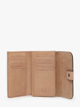 Portefeuille Cuir Biba Beige wallet VET1L-vue-porte