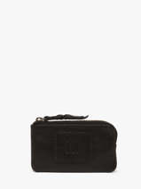 Porte-monnaie Cuir Biba Noir heritage KA13