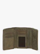 Portefeuille Cuir Biba Vert wallet TOT1L-vue-porte