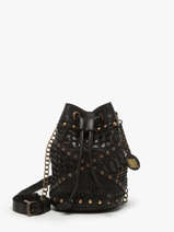 Cross Body Tas Heritage Leder Biba Zwart heritage CAE2L