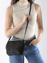 Sac Bandoulire Heritage Cuir Biba Noir heritage KA21-vue-porte