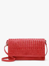 Sac Bandoulire Heritage Cuir Biba Rouge heritage ROU1L