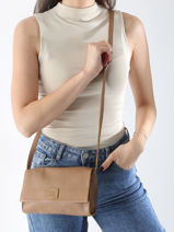 Sac Bandoulire Leather Cuir Biba Marron leather CET3L-vue-porte