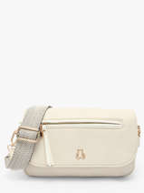 Sac Bandoulire Zip Lulu castagnette Beige zip YRONDE