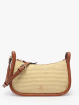 Sac Bandouli�re Raphia Raphia Lulu castagnette Marron raphia YASSIR