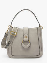 Sac Port paule Anneau Lulu castagnette Gris anneau YSABEL